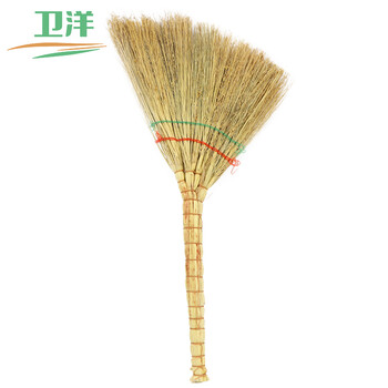 卫洋 WY-915 清洁植物扫把 手工扫帚 物业学校工厂单位环卫笤帚 升级款脱壳高粱小扫把一个装