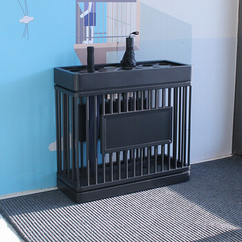 迪恩斯（DEANS）雨伞架酒店大堂高档商用雨伞收纳放伞架售楼部雨伞放置架公司银行雨伞存放架 J-53黑色烤漆