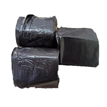 中云智创 小号商用物业办公加厚平口垃圾袋分类45*50cm黑色25个/卷 共4卷