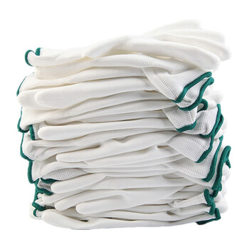 星宇(XINGYU)PU508劳保手套涂层防滑白针织尼龙PU涂掌手套打包透气手套 白色1副 L码