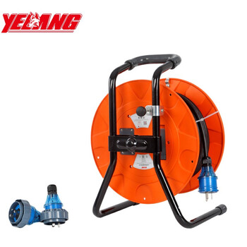 野狼 yelang 卷线盘移动工业插排电线盘线滚子50米接线盘防雷防涌插排3*2.5 YL-S32MS-1050