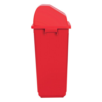 科力邦（Kelibang) 户外垃圾桶 大号40L干湿分类垃圾桶市政环卫商用弹盖翻盖垃圾桶红色 KB1044 有害垃圾