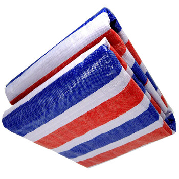 飞尔(FLYER)单膜PP彩条布 三色雨布防水篷布【FLM059】