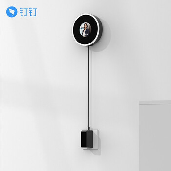 钉钉考勤机打卡机M1X pro人脸识别考勤机 打卡机多地刷脸机员工签到器 标配+停电打卡后备电源