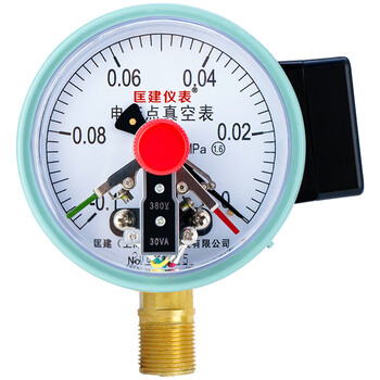 匡建仪表（CONJANT）YXC-100 磁助式电接点压力表精密水压气压表 220V380V通用触头功率30VA -0.1+0mpa 1 1