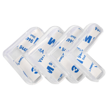 金诗洛 KSL122 透明防撞护角 安全防护桌角套 加厚防撞条 防磕碰护角 包角包边护角 L形款10个