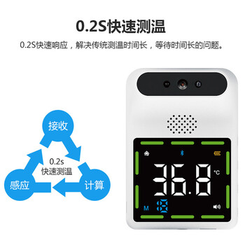 歌派（GEPAD）红外线自动测温仪 立式壁挂测温枪 非接触式门口温度计