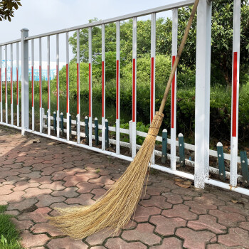 兰诗 WYQ0686  大扫把竹柄铁扫把环卫工厂庭院大扫帚植物扫把 约2.2米