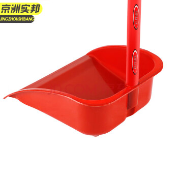 京洲实邦 （1把）塑料簸箕 普通木杆塑料硬毛扫把环卫扫水户外扫帚头 JZSB-8006