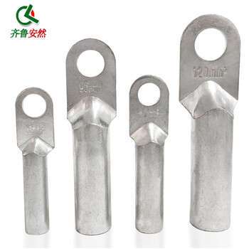 齐鲁安然 DT紫铜铜鼻子【5支装】电缆铜线耳 接线端子 线鼻子堵油电缆铜接头 铜镀锡 35m² 单孔