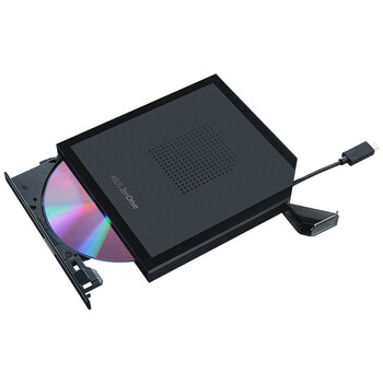 华硕8倍速 外置光驱 DVD刻录机 Type-C接口 线材自收纳（SDRW-08V1M-U 光影）