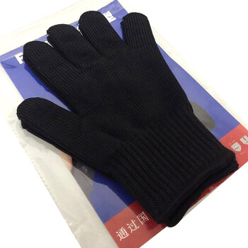 SAFEMAN君御 SF7035一根钢丝5级防割手套*10副 黑色 均码 