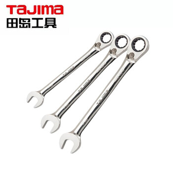 田岛（TAJIMA）1402-0808 双向棘开两用扳手72齿棘轮扳手正反切换快扳 10mm