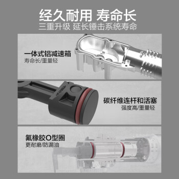 威克士（Worx）充电锂电电锤工业级冲击钻电锤二功能电动工具  WU399.2（两电一充6.0）