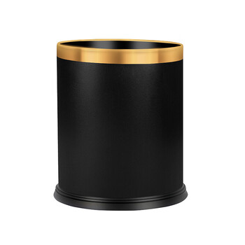 庄太太【圆形塑料双层10L】酒店商用垃圾桶ZTT-N0012