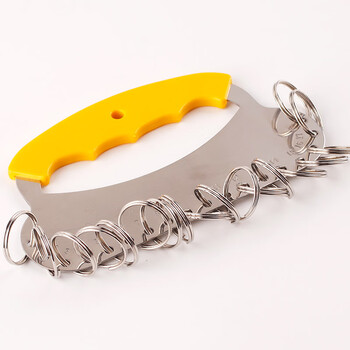 优必利 钥匙盘 带护套18位加厚舒适手提金属钥匙板标签分类管理钥匙扣 洒店宾馆房东大钥匙串