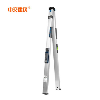 中交建仪两米靠尺折叠水平尺验房直尺靠尺2米高精度垂直数显工程检测尺铝合金验房套装 2米靠尺