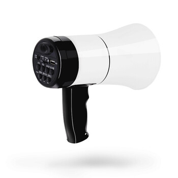 百舸 手持喊话器 蓝牙无线喇叭大功率扩音器摆摊支持插卡播放可录音 20w300秒