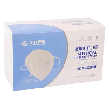 优导仕 口罩带钢印1只装 白色N95 口罩耳戴式