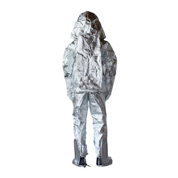 美康 meikang MKF-02 消防隔热服5件套 配镀金面屏(含上衣/裤子/头罩/手套/护脚罩) XL码