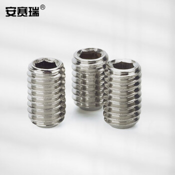 安赛瑞 不锈钢内六角凹端紧定螺丝 304不锈钢螺丝 M4×3mm（1000个装） 23056