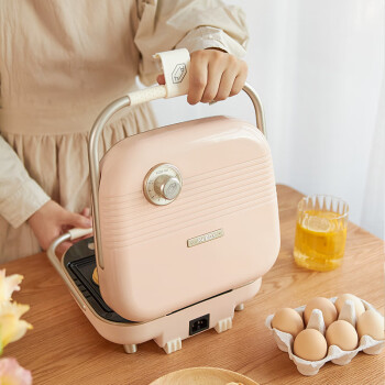 小女生必配：适盒A4BOX粉色三明治早餐机可拆洗双面煎饼锅使用体验