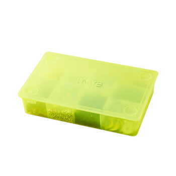 访客 FK 2个装零件盒9格带插片组合储物盒透明塑料收纳盒五金零件收纳盒白色