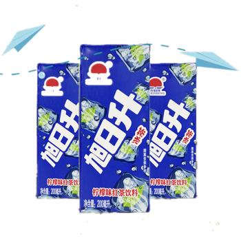 旭日升冰茶柠檬味冰红茶200ml12盒24盒装夏季饮品旭日升200ml12盒