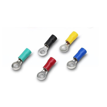 凤凰 圆形预绝缘端头 RV5-5-黄色（RV5.5-5-黄色)  紫铜冷压端子 接地线用圆形线耳 250只/包