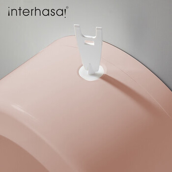 英特汉莎 擦手纸盒 壁挂式擦手纸盒 卫生间纸巾盒 大卷纸巾盒 酒店塑料圆形纸巾架 玫瑰金 710909