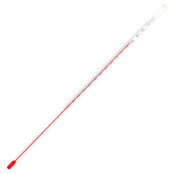 匡建仪表（CONJANT）中兴高精密温度计 工业玻璃棒液体测温仪 手工雕刻款 -100+50℃(红水款分度值1) 