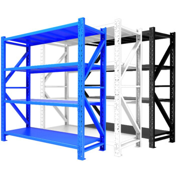 奕多美 仓储货架200*60*200中型300KG主架蓝色加厚车间置物架 YDM-LHJ-300
