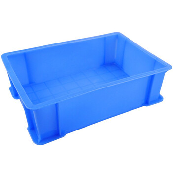 冰禹 BY-2375 加厚塑料物流周转箱 零件盒工具箱收纳箱 245*170*75mm 蓝色 8#