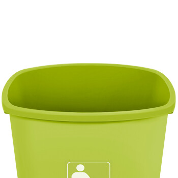 科力邦（Kelibang） 垃圾桶 大号塑料户外垃圾桶 工业商用环卫垃圾桶加厚 30L无盖 KB1032 果绿色