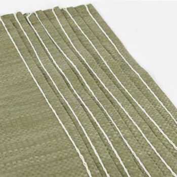 格美 编织袋 PP物流打包袋 蛇皮袋 塑料编织袋 灰绿色50克70*113cm 50条起拍