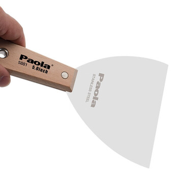 保拉(Paola) 油灰刀5英寸 不锈钢铲刀大铁板清洁刮刀抹灰腻子刀5881