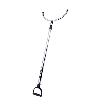 标燕 防暴钢叉 保安钢叉防爆器材 校园工厂安防伸缩制暴钢叉腰叉 防爆钢叉 伸缩款