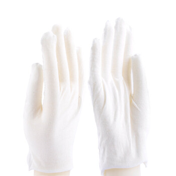 安美尚（ams）白棉手套作业手套定制款24副装（EVE）