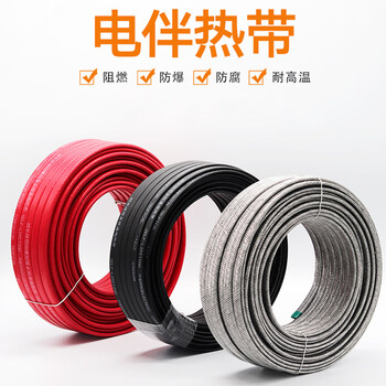 宽选工品 防爆电伴热带自控温 水管防冻加热带低温阻燃工业电热带 DXW-14ZPQ防爆红色35瓦/100米