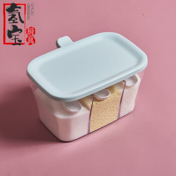 家用组合调味盒厨房三格调料瓶调料盒罐子盐罐套装调味罐一体式味精
