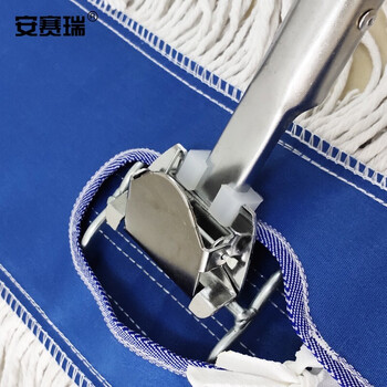 安赛瑞 商用平板排拖把（4把装）宽90cm 地铁站火车站机场清洁平板排拖把 棉纱平板排拖墩布 12877