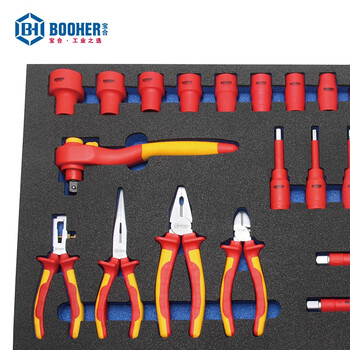 宝合(BOOHER)24件VDE绝缘维修工具组套 0200608 铬钒钢