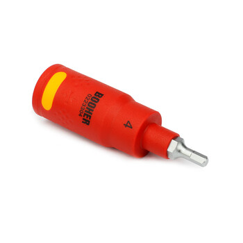 宝合(BOOHER)3/8"系列双色绝缘6角旋具套筒4x75mm