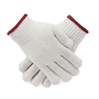 君御 Exsafety 君御1.5线手套（定制）*1打 12副/打 白色 均码