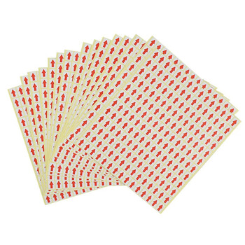 飞尔（FLYER）红色箭头标签 不干胶贴纸 方向标贴 2700贴/包【9X13MM方形】10包起订