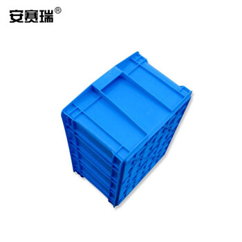 安赛瑞 加厚塑料物流周转箱 外尺寸560×420×225mm 可堆收纳胶箱 蓝色 1个装 10103