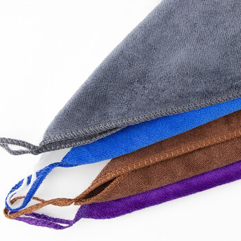 海斯迪克 HKY-190 超细纤维方巾 擦车毛巾 柔软吸水抹手巾 白色10条