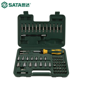 世达（SATA）09324 60件6.3MM系列及套筒旋具头组套