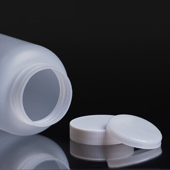 时通 广口瓶样品瓶塑料取样瓶白大瓶口 500ml