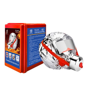 聚远 JUYUAN  逃生面具酒店消防安检过滤式自救呼吸器防烟防火面罩30分钟 2个装